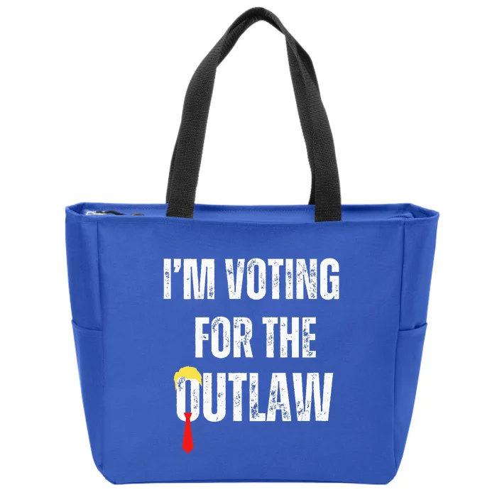 IM Voting For The Outlaw 2024 Zip Tote Bag