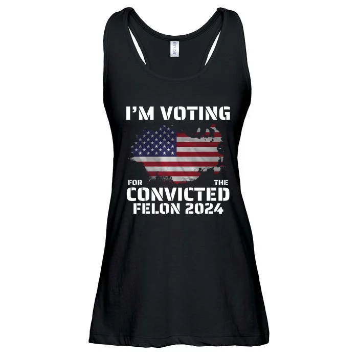 Im Voting For The Convicted Felon Ladies Essential Flowy Tank