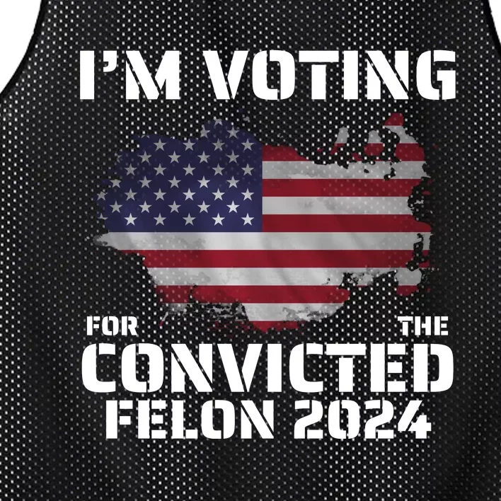 Im Voting For The Convicted Felon Mesh Reversible Basketball Jersey Tank