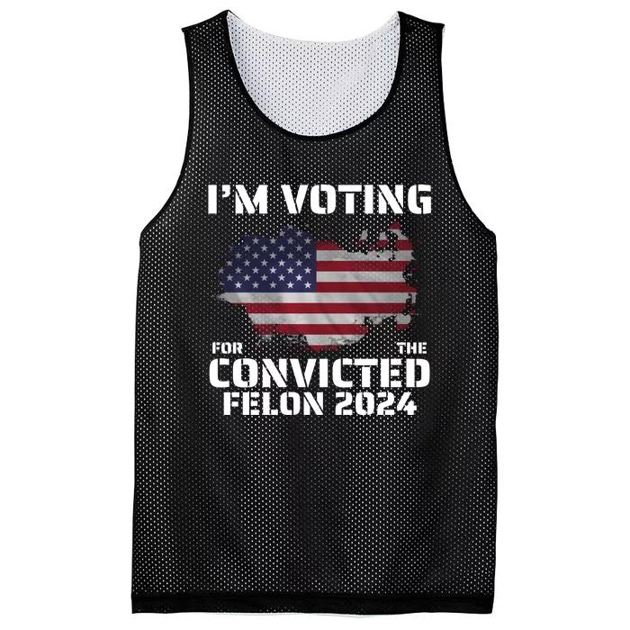 Im Voting For The Convicted Felon Mesh Reversible Basketball Jersey Tank