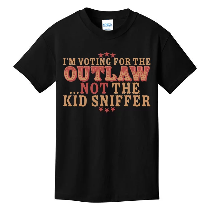 Im Voting For The Outlaw Not The Sniffer Kids T-Shirt