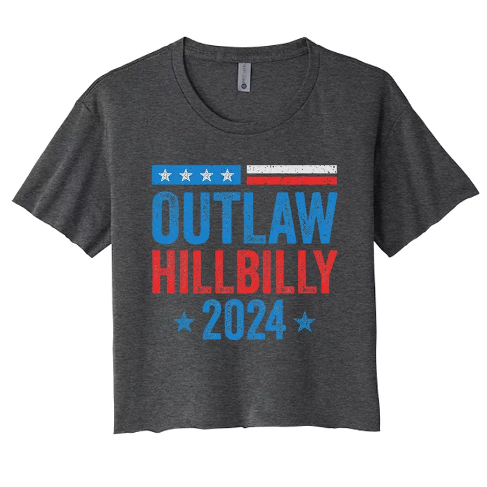 IM Voting For The Outlaw And The Hillbilly Women's Crop Top Tee