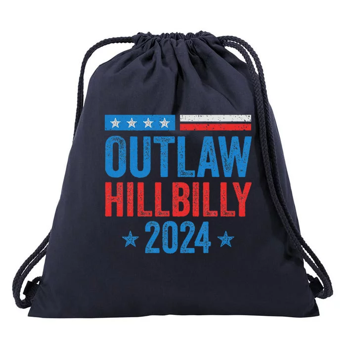 IM Voting For The Outlaw And The Hillbilly Drawstring Bag