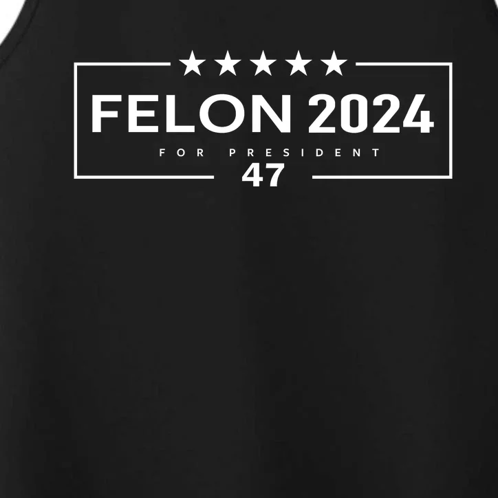 Im Voting For The Felon Trump For President 2024 Performance Tank