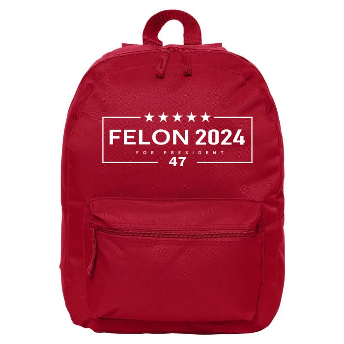 Im Voting For The Felon Trump For President 2024 16 in Basic Backpack