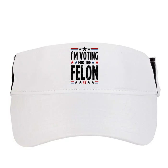 IM Voting For The Felon 47 Adult Drive Performance Visor