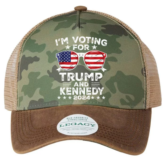 IM Voting For Trump And Kennedy 2024 Legacy Tie Dye Trucker Hat