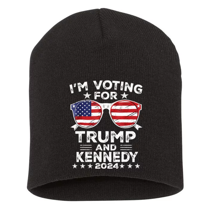 IM Voting For Trump And Kennedy 2024 Short Acrylic Beanie