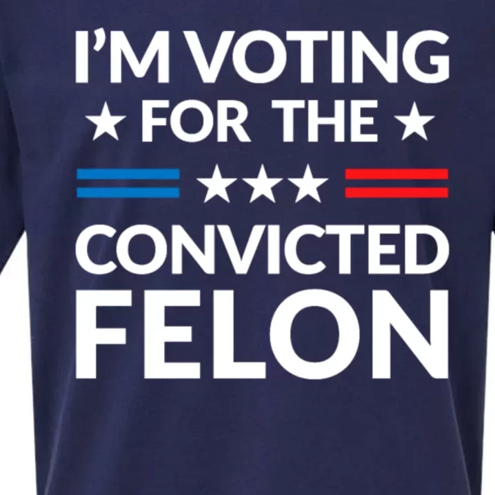 Im Voting For The Convicted Felon Trump 2024 Sueded Cloud Jersey T-Shirt