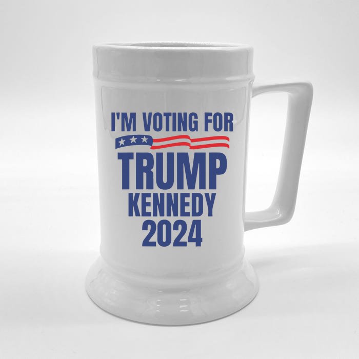 IM Voting For Trump And Kennedy 2024 Front & Back Beer Stein