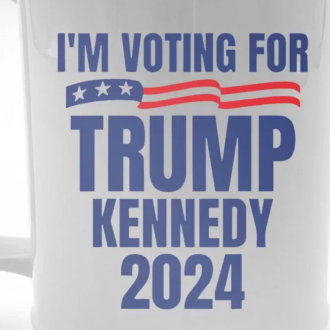 IM Voting For Trump And Kennedy 2024 Front & Back Beer Stein