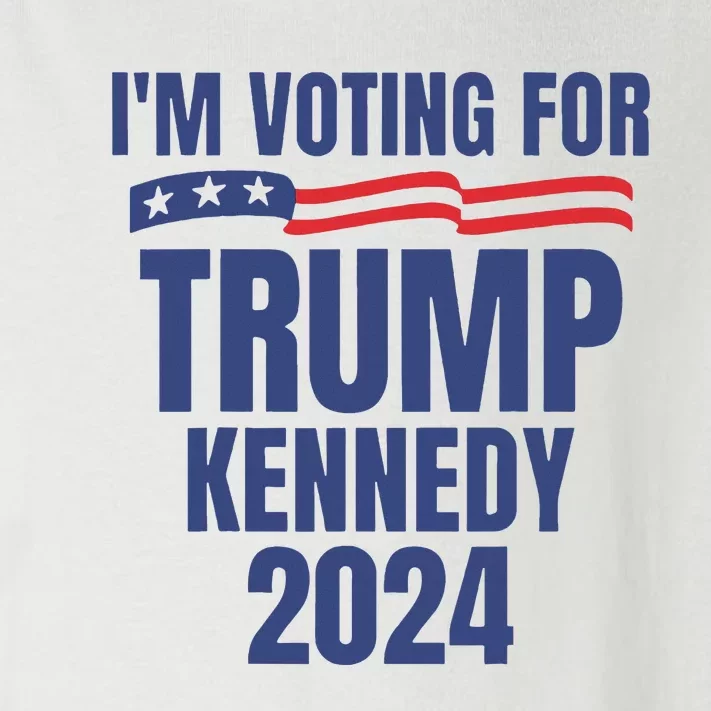 IM Voting For Trump And Kennedy 2024 Toddler Long Sleeve Shirt