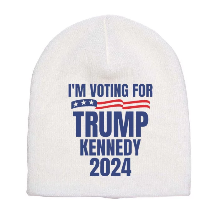 IM Voting For Trump And Kennedy 2024 Short Acrylic Beanie