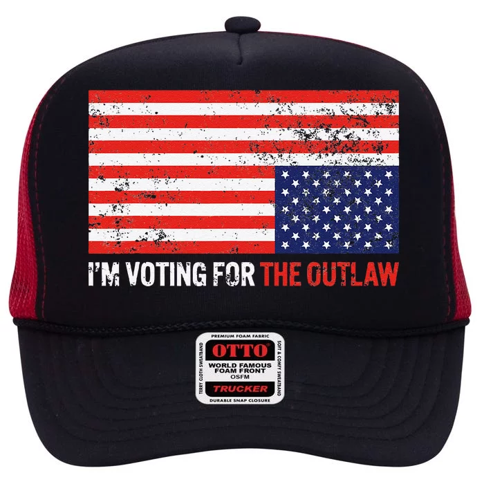 IM Voting For The Outlaw High Crown Mesh Trucker Hat