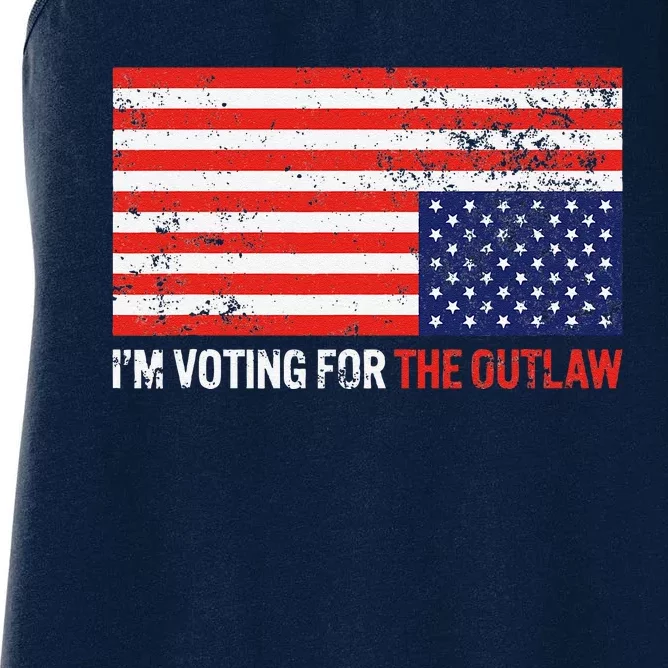 IM Voting For The Outlaw Women's Racerback Tank