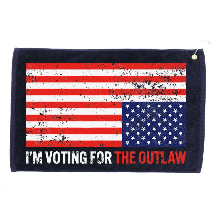 IM Voting For The Outlaw Grommeted Golf Towel