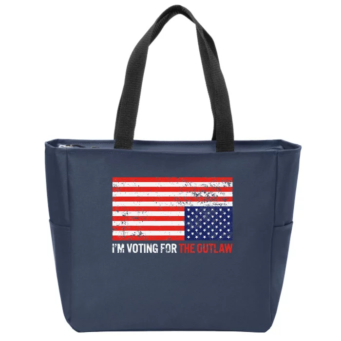 IM Voting For The Outlaw Zip Tote Bag