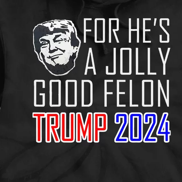 IM Voting For The Convicted Felon Funny Pro Trump 2024 Tie Dye Hoodie