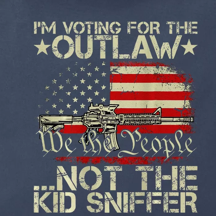 Im Voting For The Outlaw Not The Sniffer (On Back) Zip Tote Bag