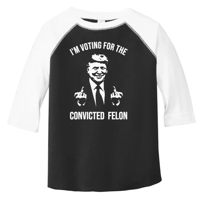 IM Voting For The Convicted Felon Trump Toddler Fine Jersey T-Shirt