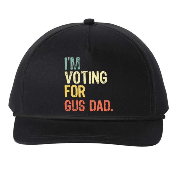 IM Voting For Gus Dad Vote Harris Walz 2024 Election Waltz Snapback Five-Panel Rope Hat