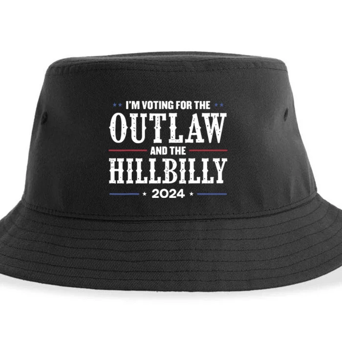 Im Voting For The Outlaw And The Hillbilly 2024 Sustainable Bucket Hat