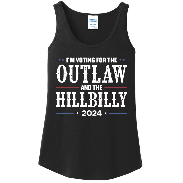 Im Voting For The Outlaw And The Hillbilly 2024 Ladies Essential Tank