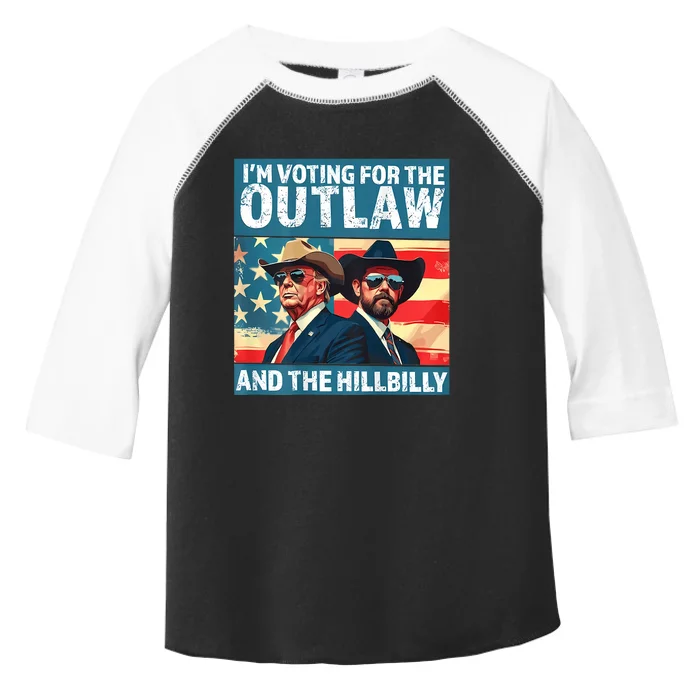 Im Voting For The Outlaw And The Hillbilly On Back Toddler Fine Jersey T-Shirt