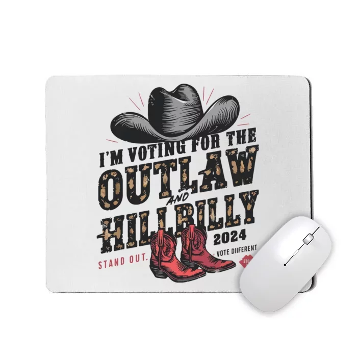 Im Voting For The Outlaw And The Hillbilly 2024 Retro Mousepad