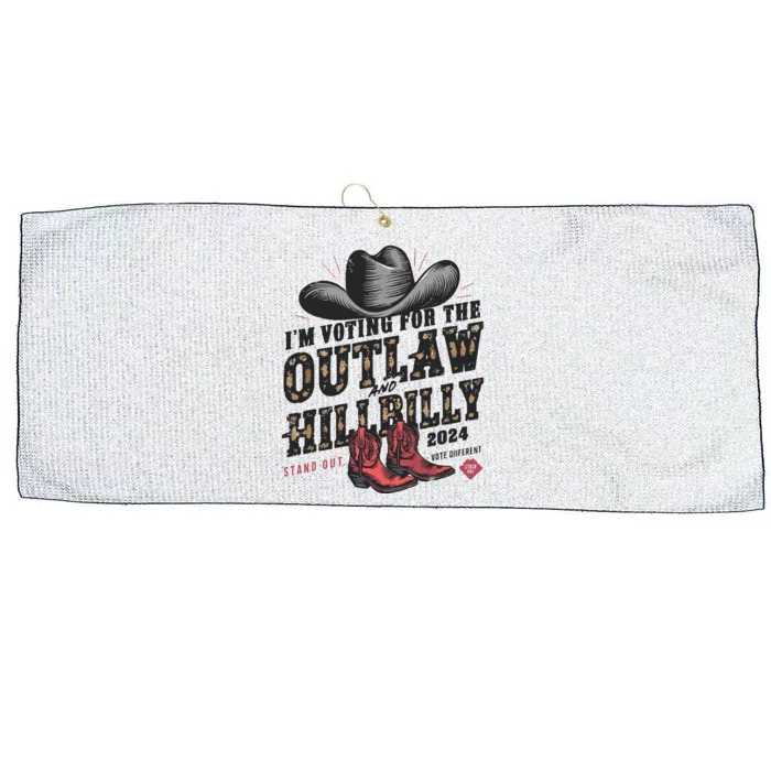 Im Voting For The Outlaw And The Hillbilly 2024 Retro Large Microfiber Waffle Golf Towel