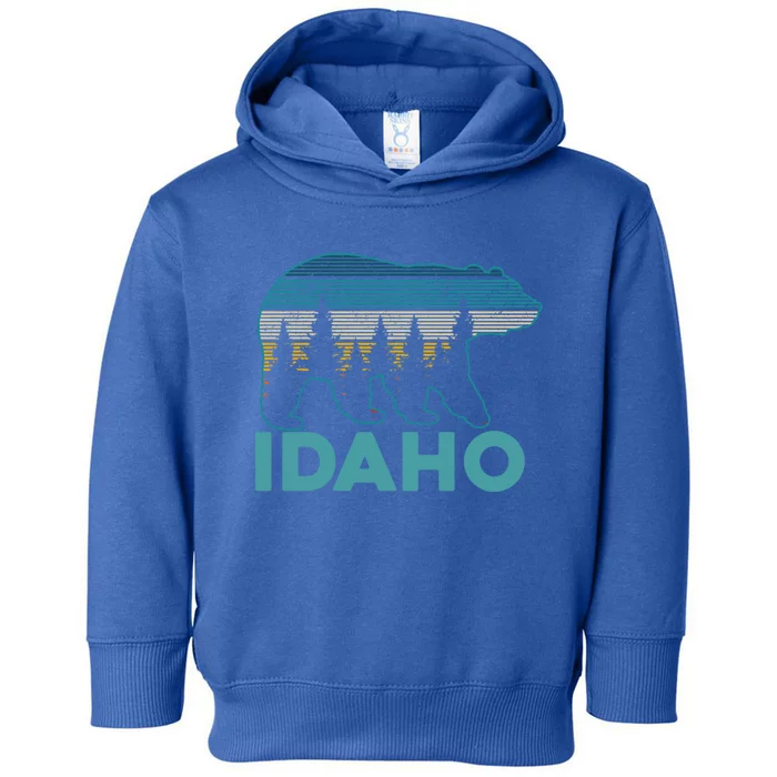 Idaho Vintage Grizzly Bear Souvenir Gift Toddler Hoodie