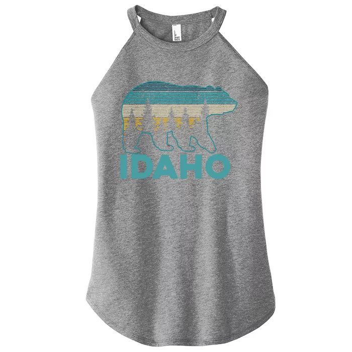 Idaho Vintage Grizzly Bear Souvenir Gift Women’s Perfect Tri Rocker Tank