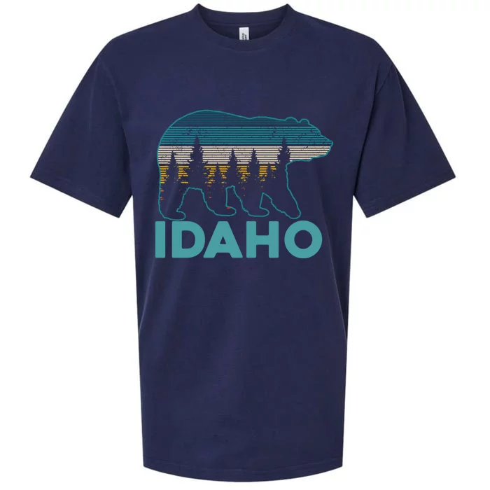 Idaho Vintage Grizzly Bear Souvenir Gift Sueded Cloud Jersey T-Shirt