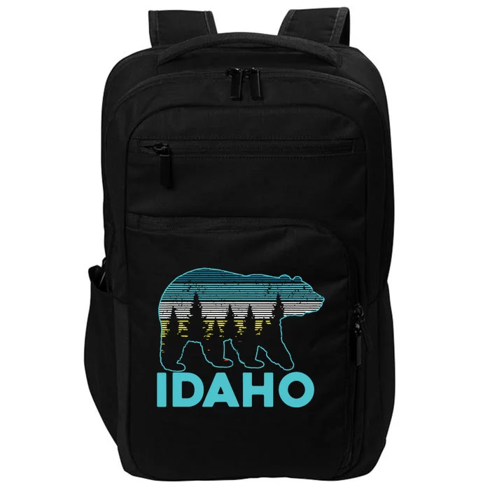 Idaho Vintage Grizzly Bear Souvenir Gift Impact Tech Backpack