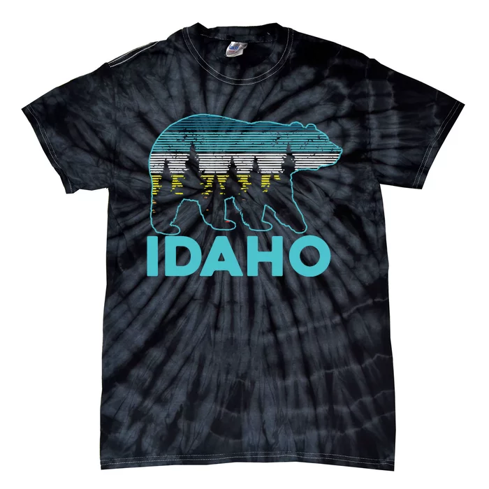 Idaho Vintage Grizzly Bear Souvenir Gift Tie-Dye T-Shirt