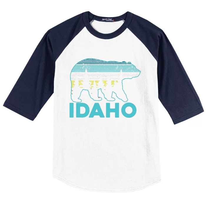 Idaho Vintage Grizzly Bear Souvenir Gift Baseball Sleeve Shirt