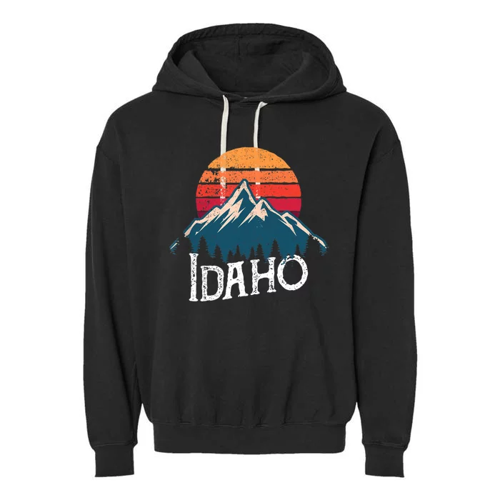 Idaho Vintage Gift Garment-Dyed Fleece Hoodie