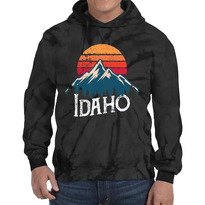 Idaho Vintage Gift Tie Dye Hoodie