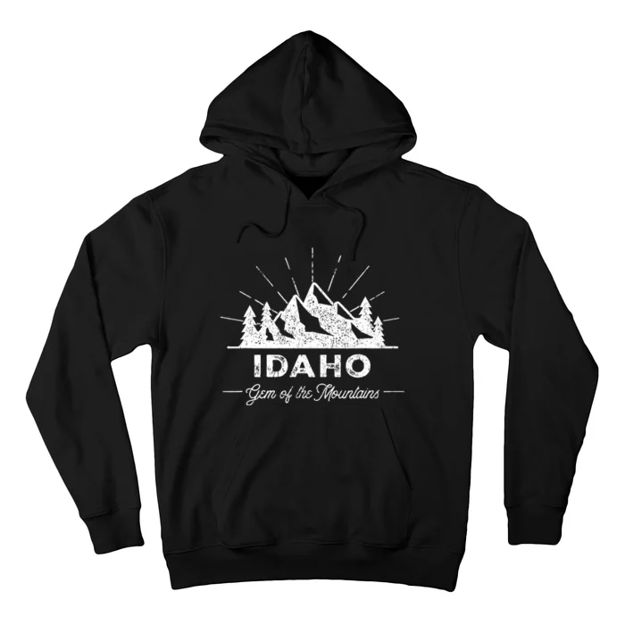 Idaho Vintage Hiking Retro Hoodie