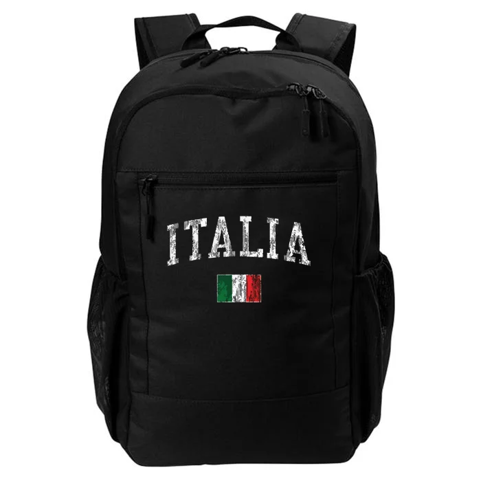 Italy Vintage Italia Sports Design Italian Flag Tee Daily Commute Backpack