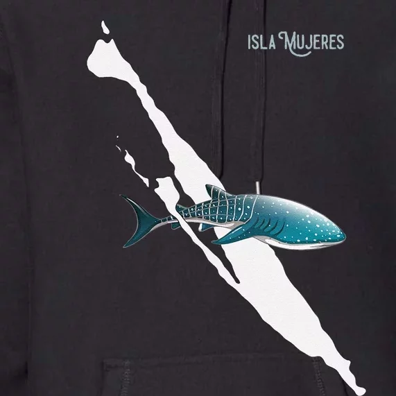 Isla Vibes Isla Mujeres Mexico Swimming With Whale Sharks Premium Hoodie