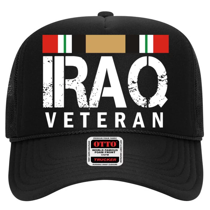 Iraq Veteran High Crown Mesh Trucker Hat