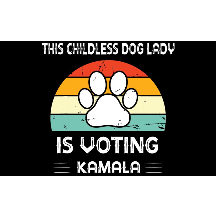 Is Voting Kamala Dog Ladies Bumper Sticker