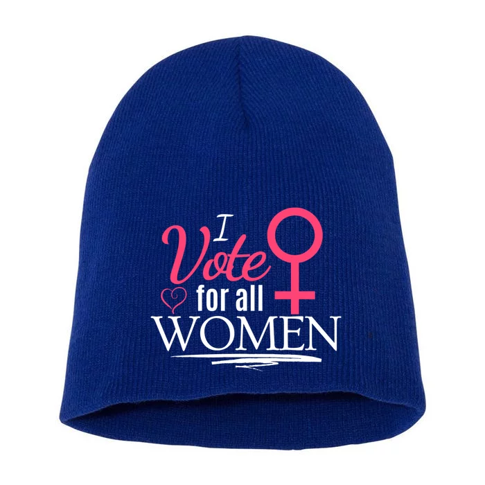 I Vote Ll 'S Reproductive Rights And Equality March Gift Short Acrylic Beanie