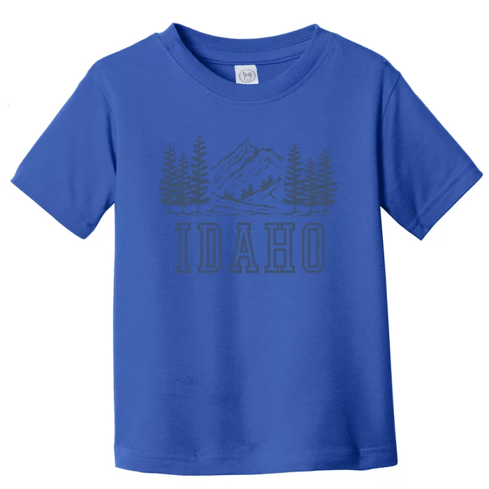 Idaho Vintage Mountain Graphic Gift Toddler T-Shirt