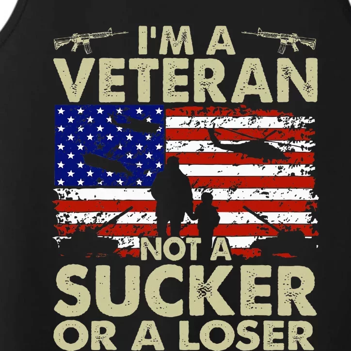 IM Veteran Not A Sucker Or A Loser Performance Tank