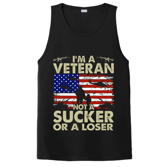 IM Veteran Not A Sucker Or A Loser Performance Tank