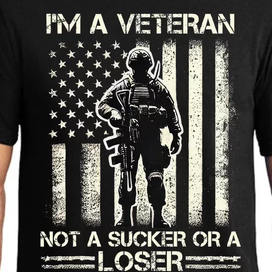 Im Veteran Not A Sucker Or A Loser Us Veteran Day Pajama Set