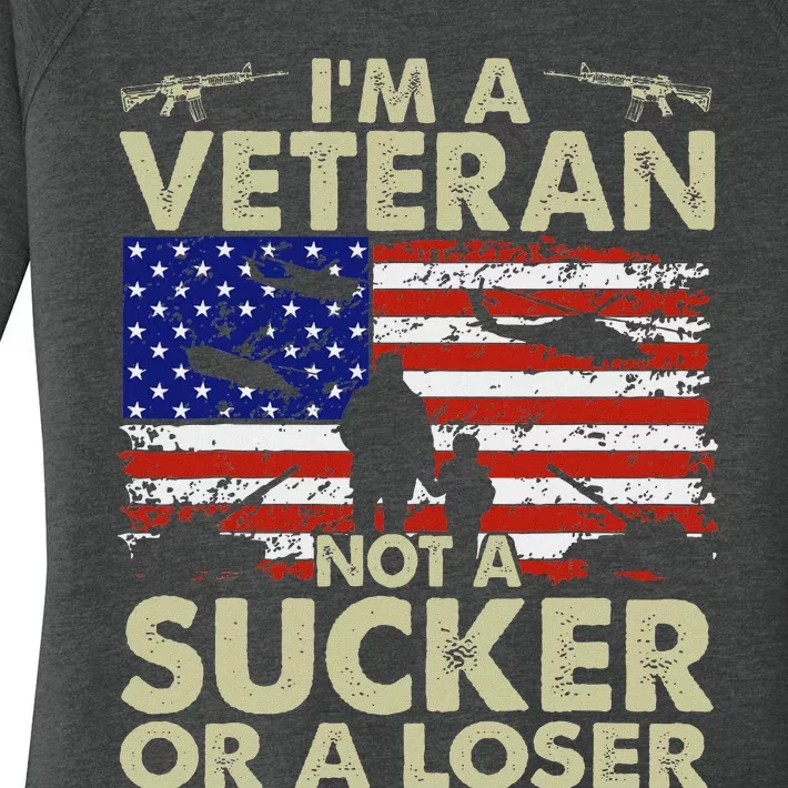 IM Veteran Not A Sucker Or A Loser Women's Perfect Tri Tunic Long Sleeve Shirt