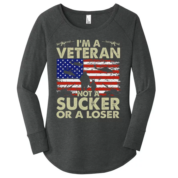 IM Veteran Not A Sucker Or A Loser Women's Perfect Tri Tunic Long Sleeve Shirt